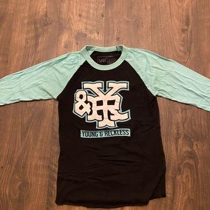 🔴 Young and Reckless baseball tee